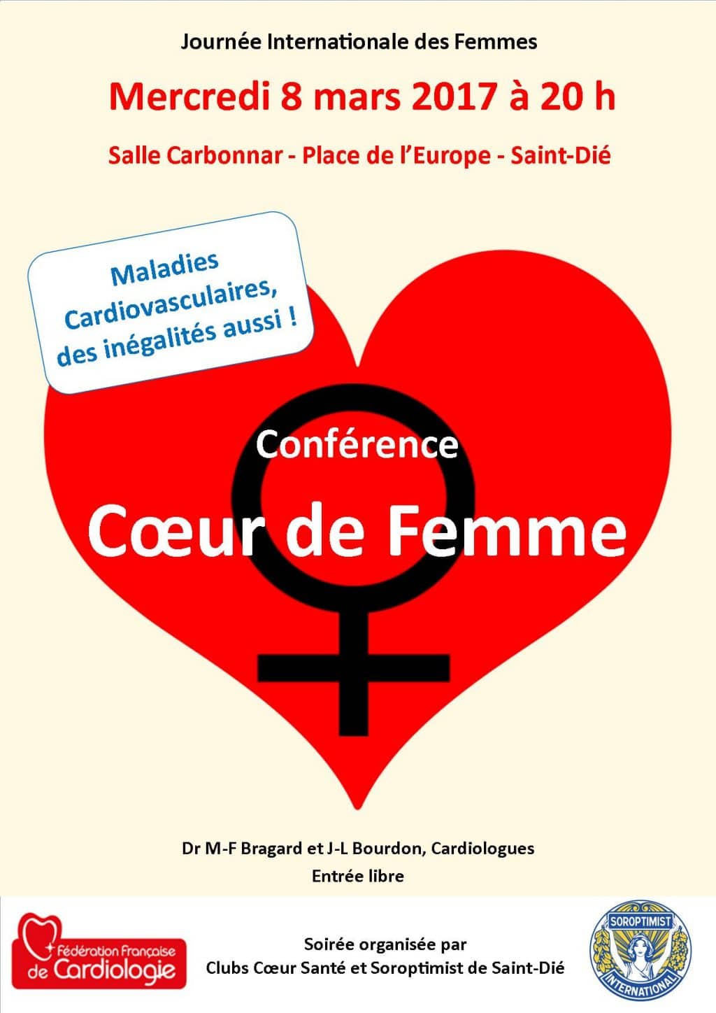 Affiche de la conférence Cœur de Femme
