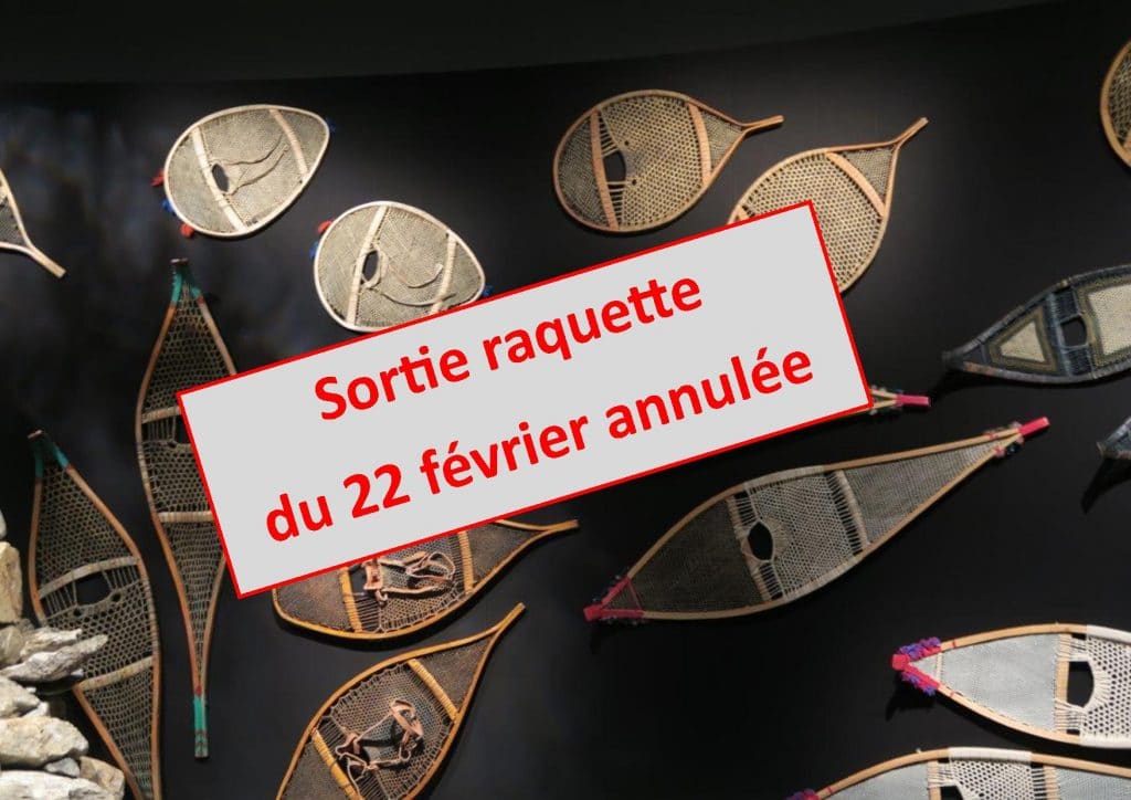 Photo de raquettes amérindiennes - Musée de la Civilsation de Québec