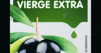 EEtiquette flacon huile d'olive