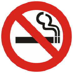 Panneau d'interdiction de fumer