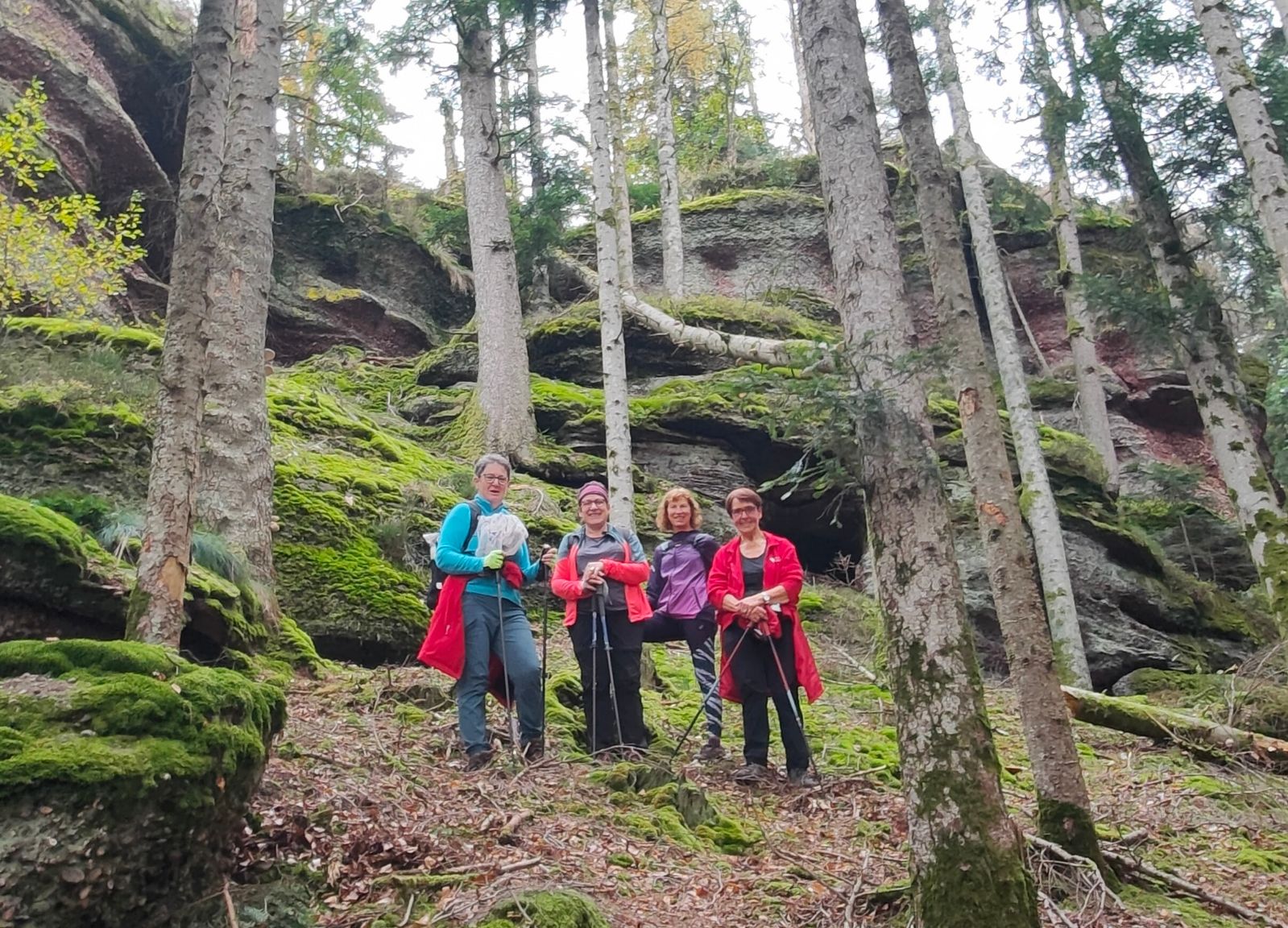 Photo du groupe au rocher de Grande Basse