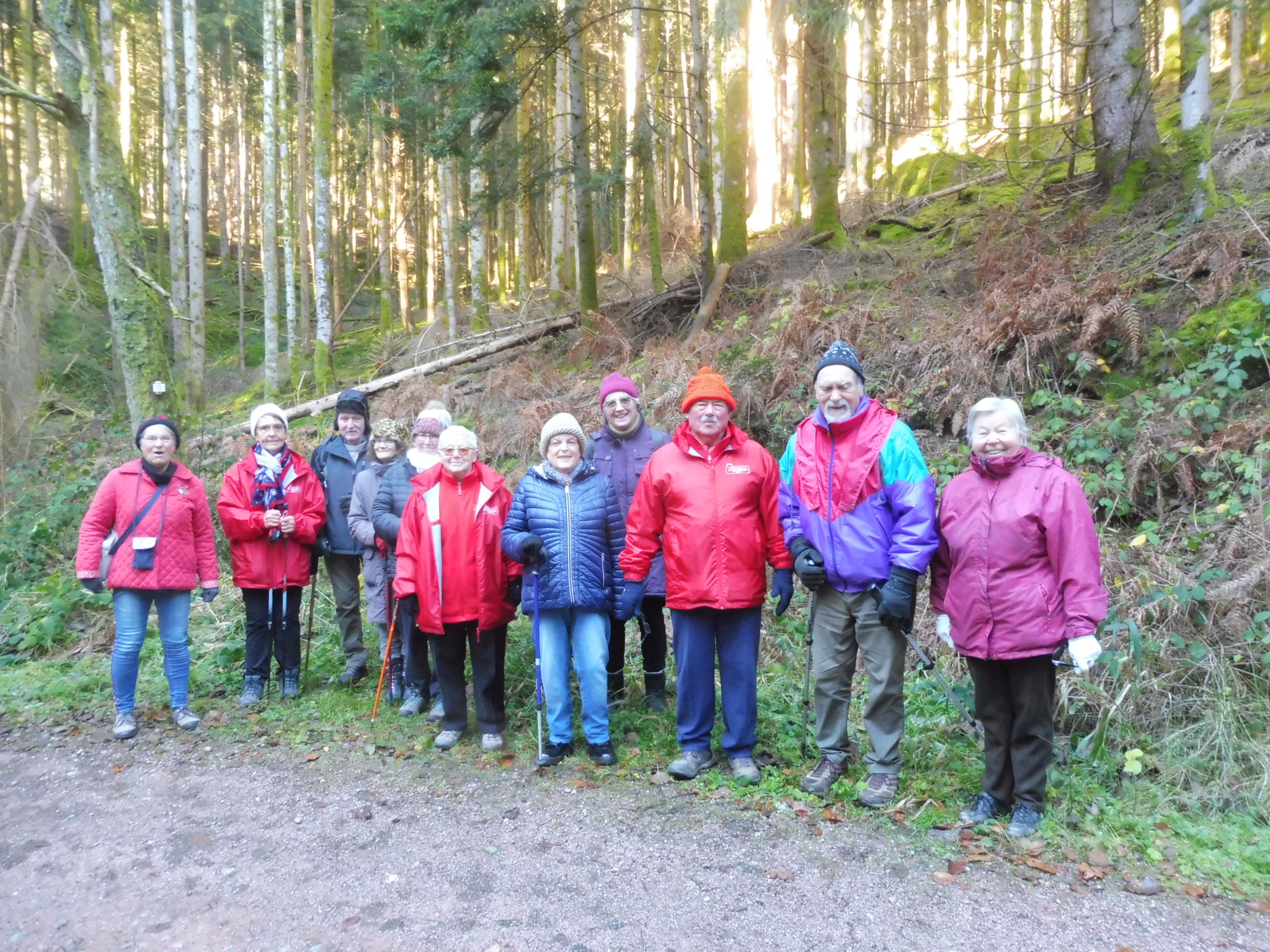 Marche du samedi 30 novembre. Photo de groupe