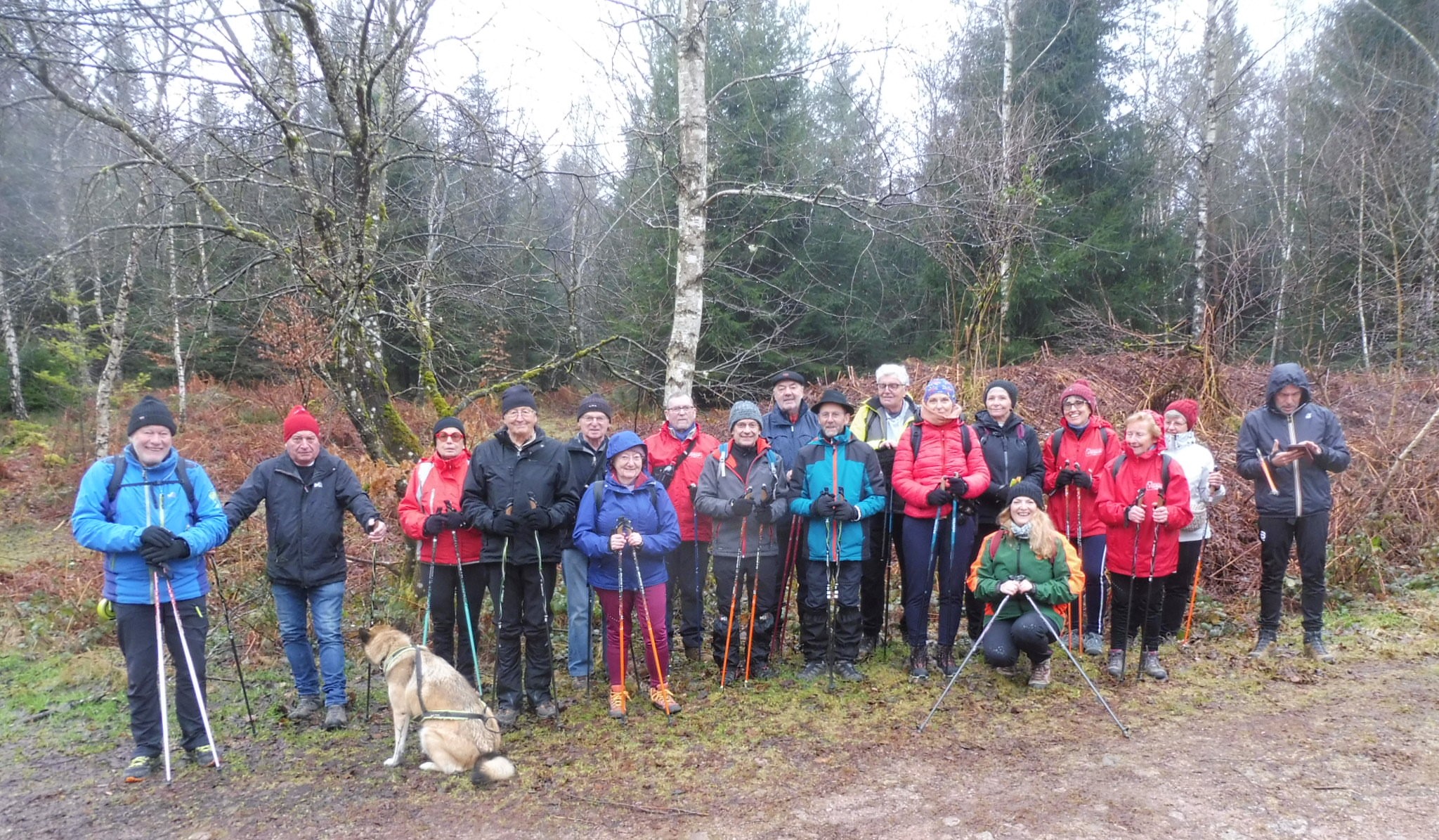 Photo de groupe au départ de Sarupt Saint-Léonard le 10 février