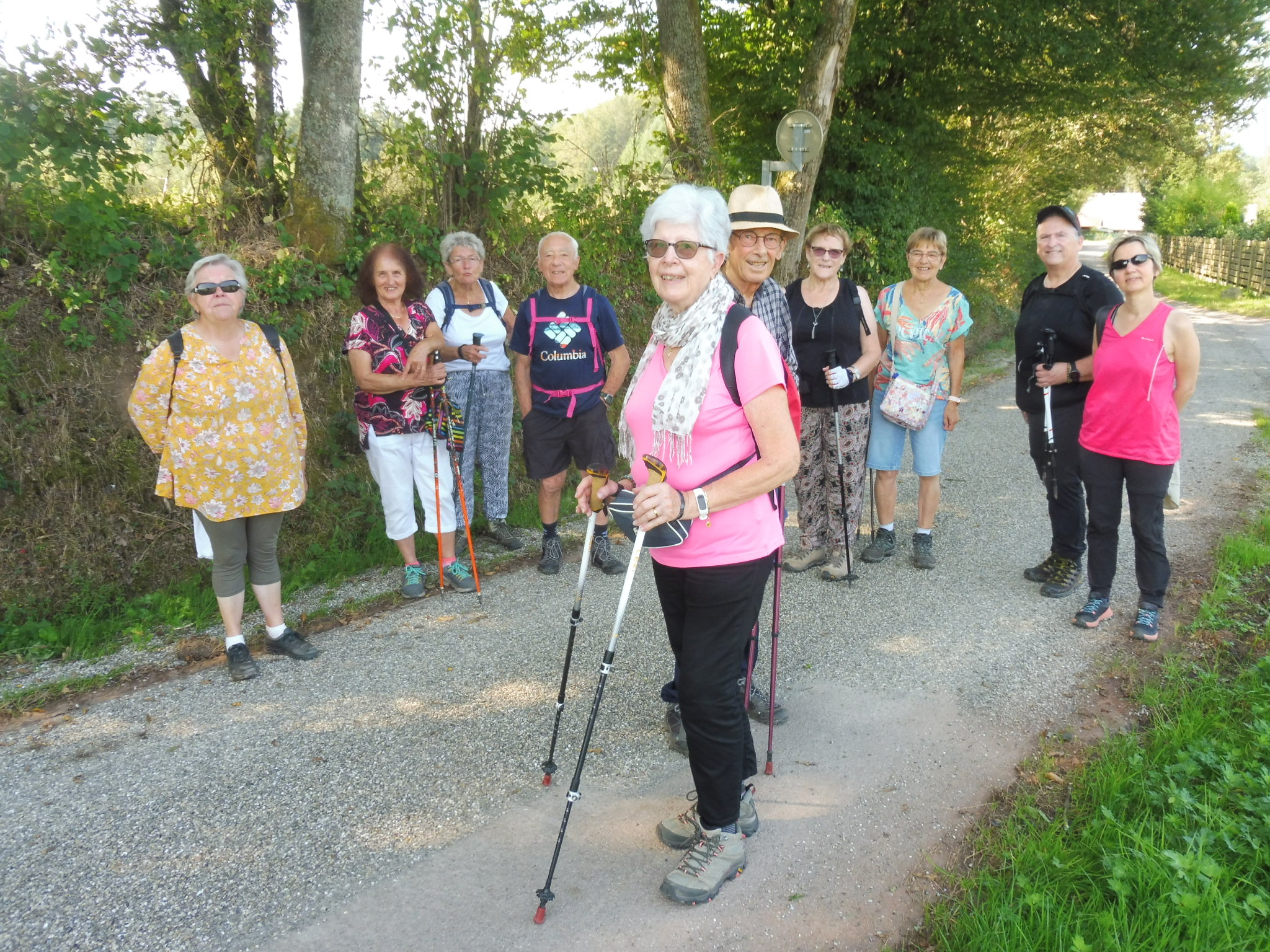 Groupe des participants à la marche matinale du 1er septembre 2024