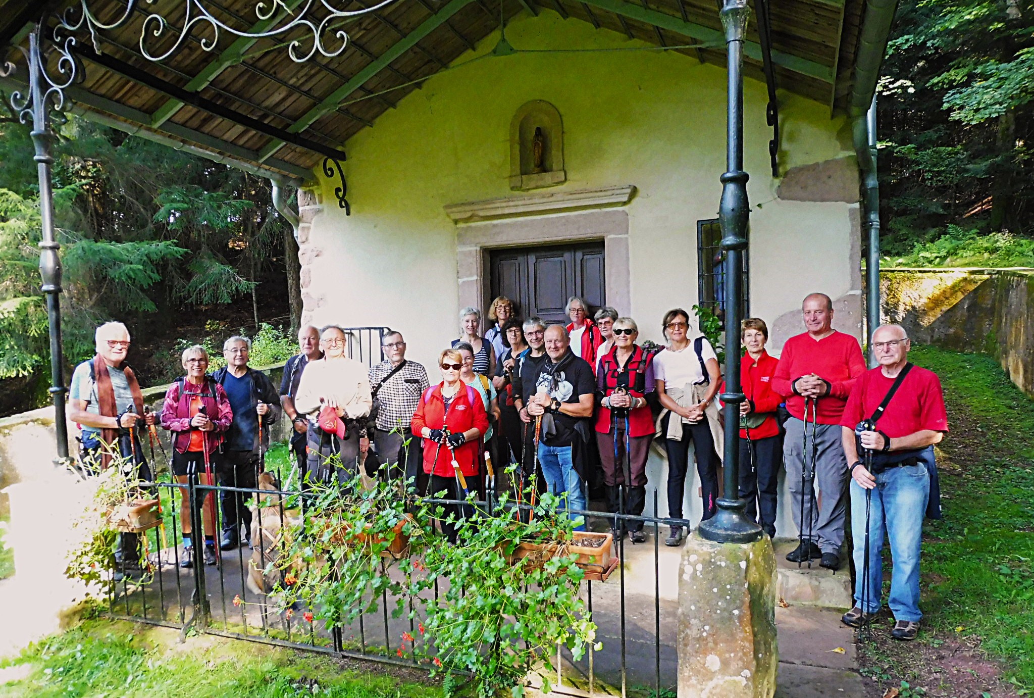 Photo de groupe de la marche nordique du lundi 29 septembre 2025