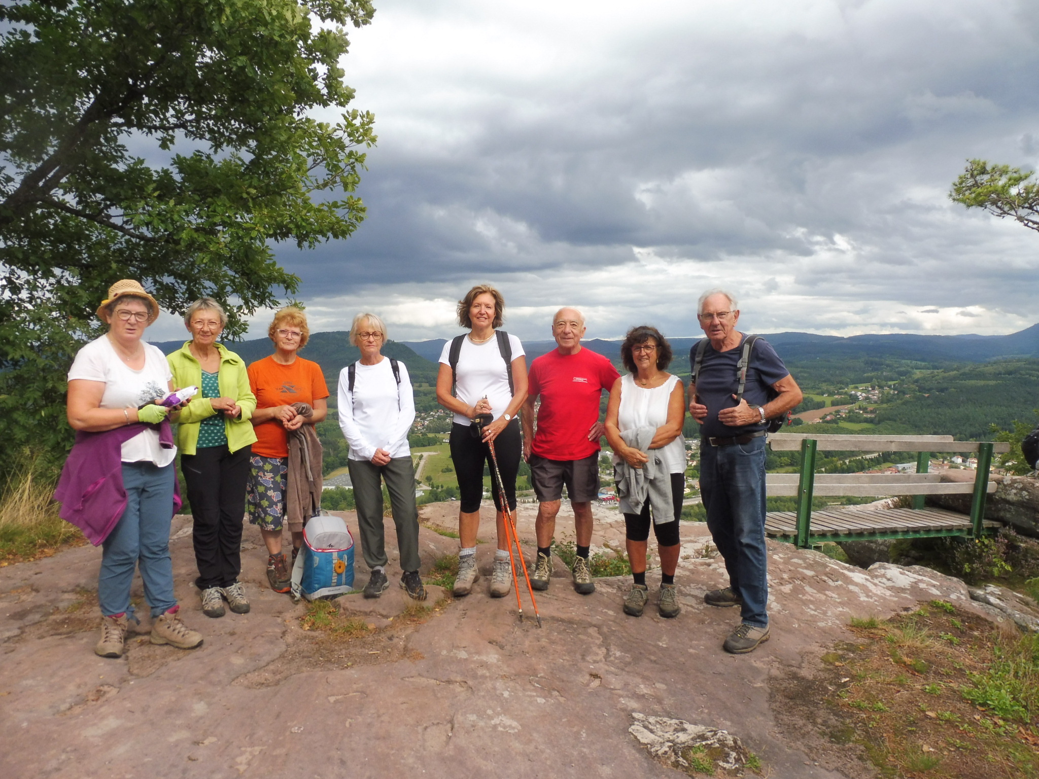 Le groupe à la pierre d'Appel